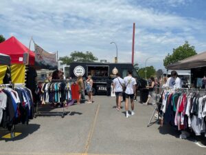 shoppers at The Lucky Flea